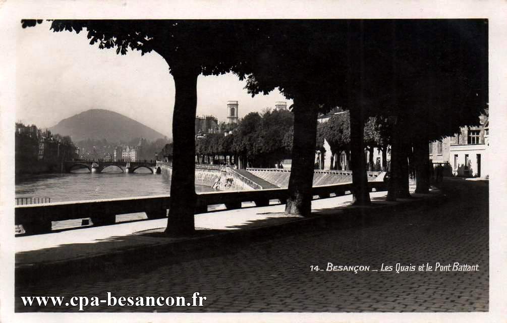 14 - BESANÇON - Les Quais et le Pont Battant